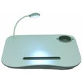 Plugit Laptop Desk With Built-In Cushion-LED Light And Cup Holder PL59349